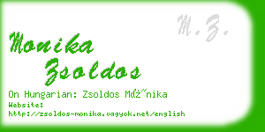 monika zsoldos business card